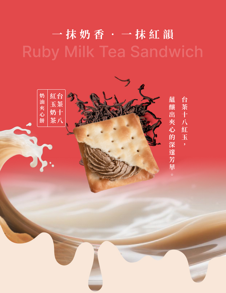 (圖)奶油夾心餅‧紅玉奶茶